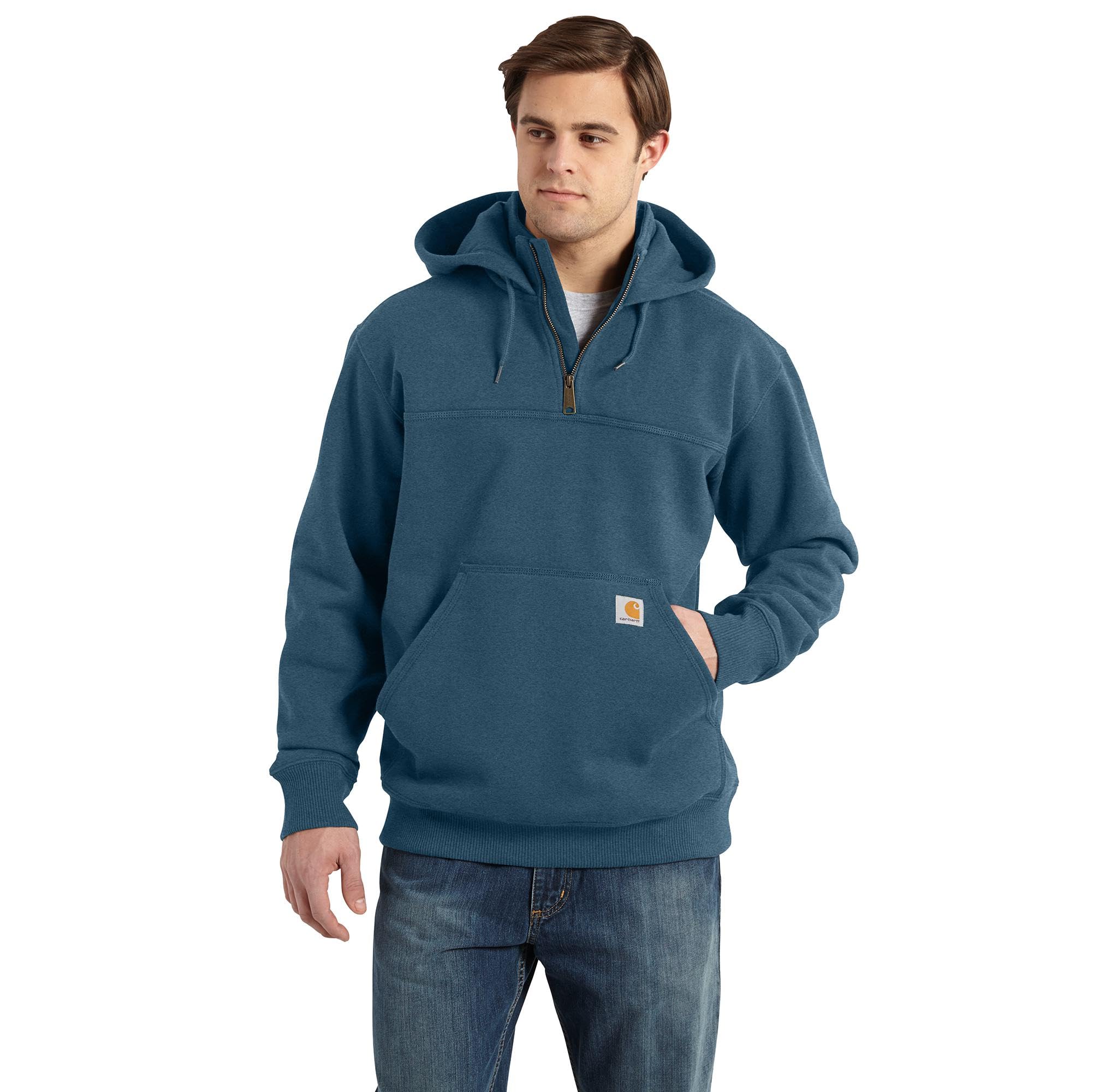 Carhartt mens Rain Defender Loose Fit Heavyweight Quarter-zip Sweatshirt