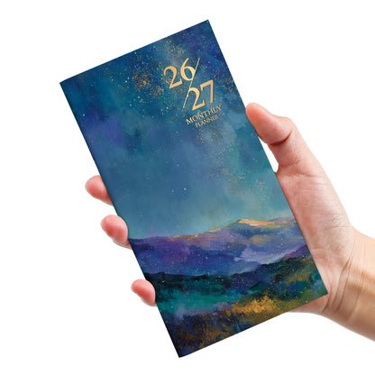 Pocket Calendar 2026-2027 for Purse, Two Year Monthly Planner Pocket Size, Jan 2026 to Dec 2027 Monthly Planner Small Size (6.5" x 3.5") - Wildflowers