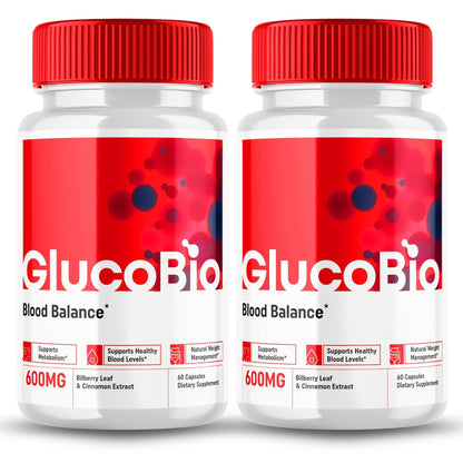 Original GlucoBio Glycogen Support Capsules Advance Premium Formula, Natural Ingredients for Overall Health & Balanced Lifestyle | Gluco Bio Glyco Reviews | 60 Capsules Each Bottle (Pack of 1)