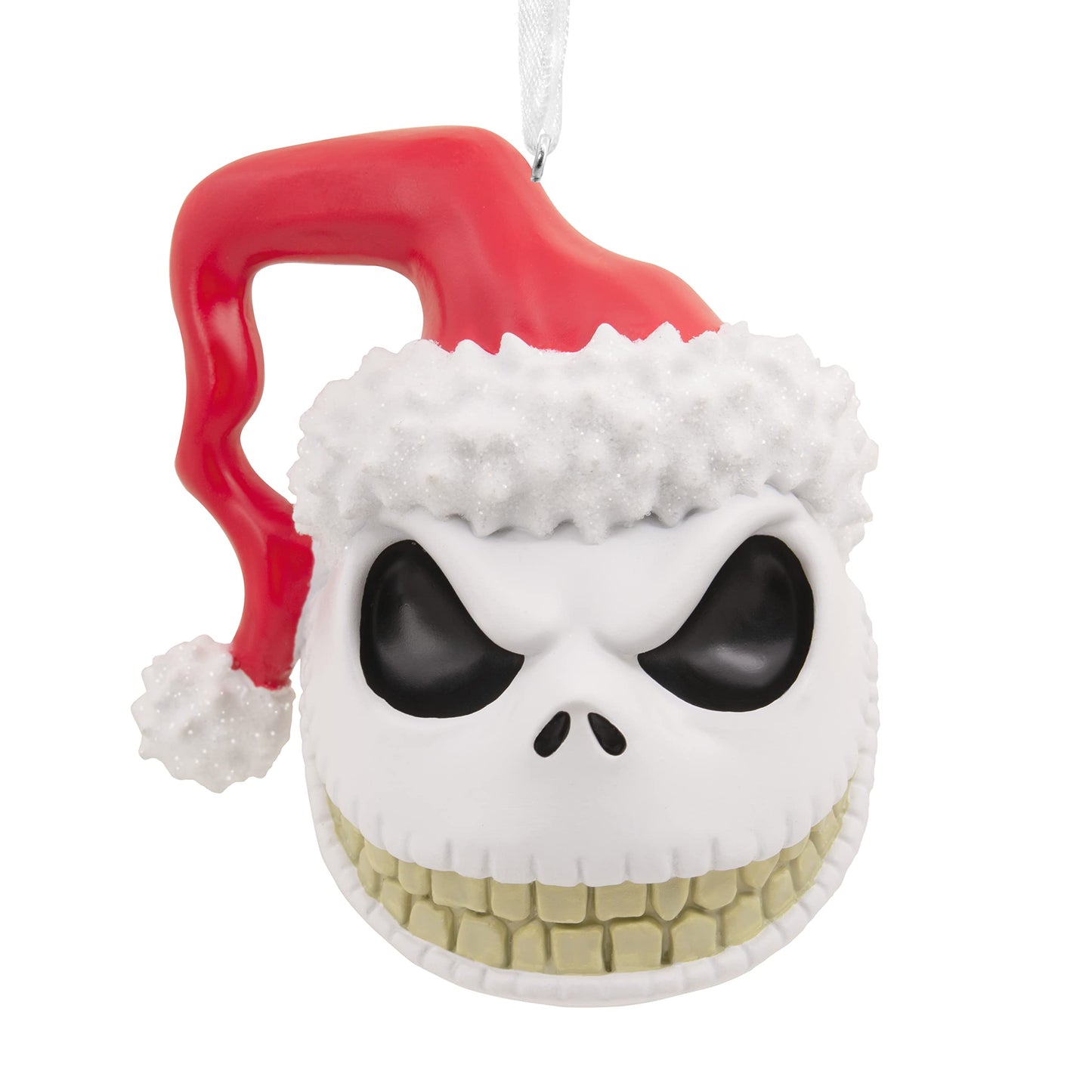 Hallmark Disney Tim Burton's The Nightmare Before Christmas Jack and Sally with Tombstones Christmas Ornaments, Set of 2