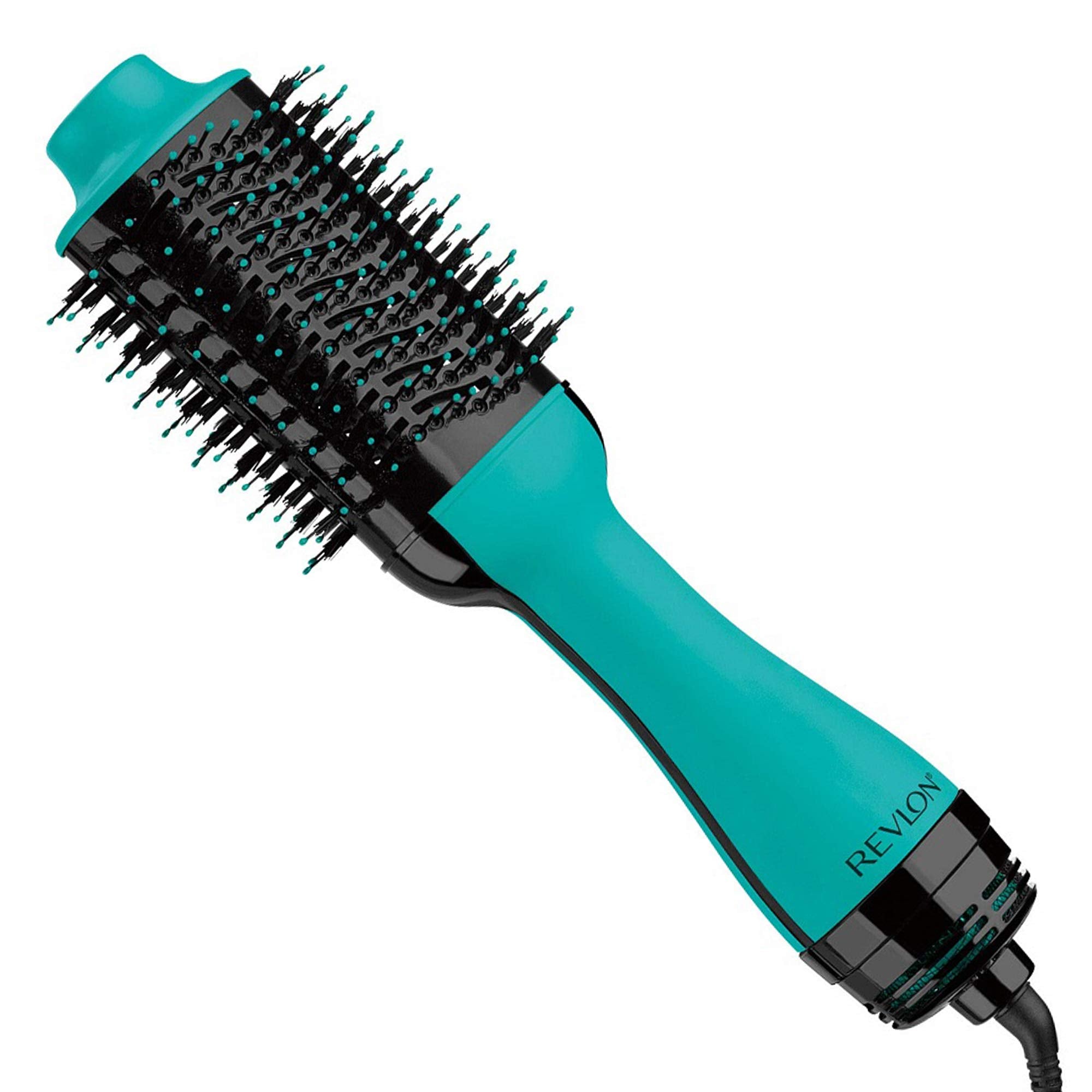 REVLON One-Step Volumizer Hair Dryer and Styler, for Less Frizz, More Shine, and Reduced Heat Damage for Salon Style Round Brush for Blowout, Black (Amazon Exclusive)