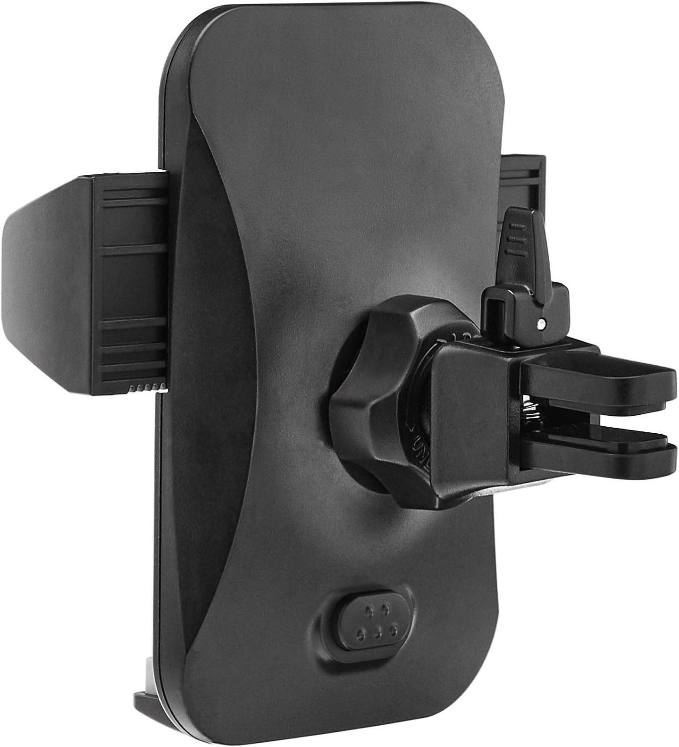 Amazon Basics Universal Portable Smartphone Holder for Car, Easy to Install Air Vent Mount, Adjustable and Secure, Grey
