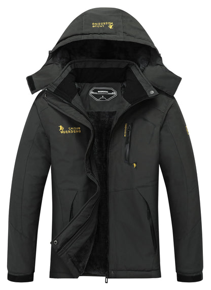 MOERDENG Women's Waterproof Ski Jacket Warm Winter Snow Coat Mountain Windbreaker Hooded Raincoat Jacket