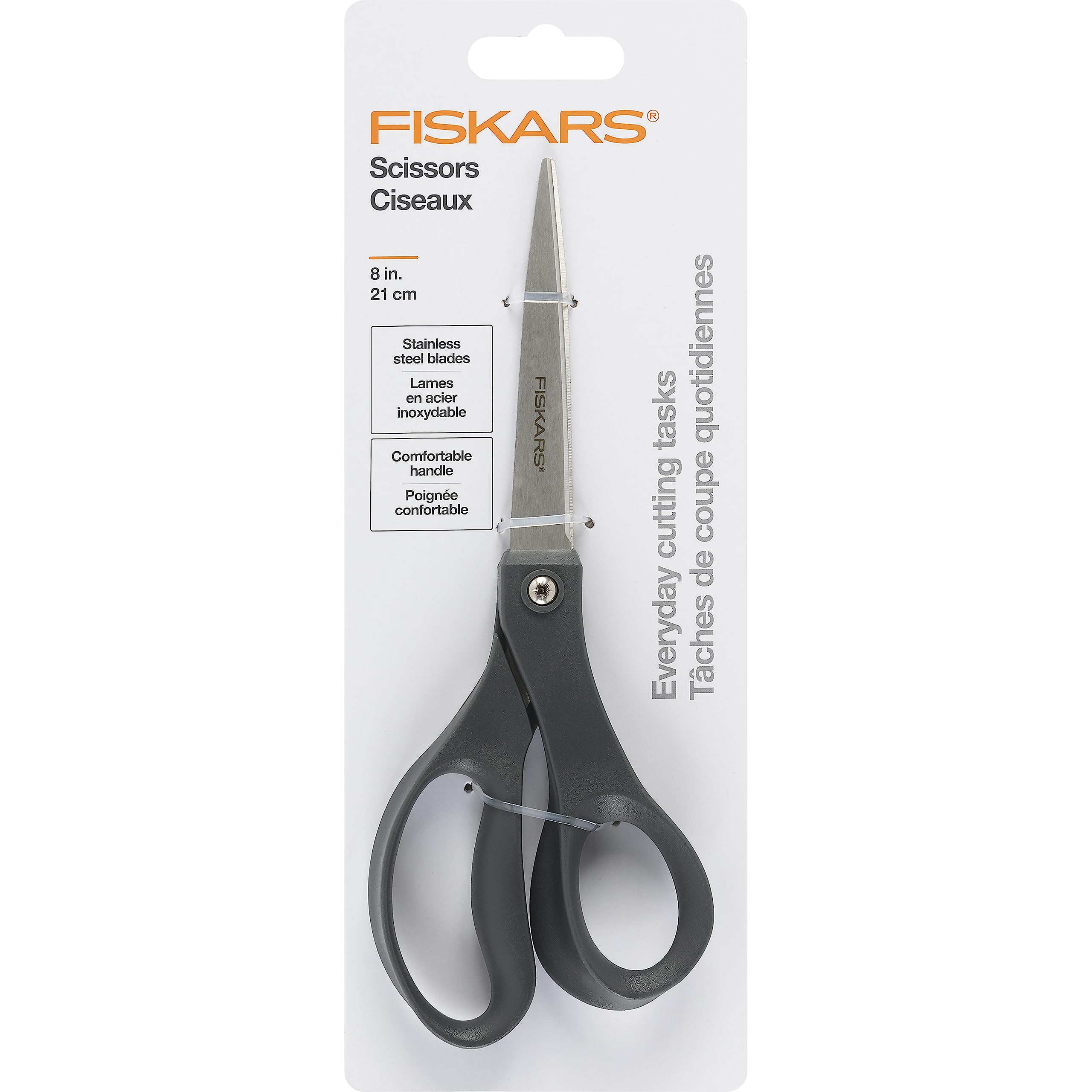 Fiskars 8-Inch Softgrip Scissors,Orange