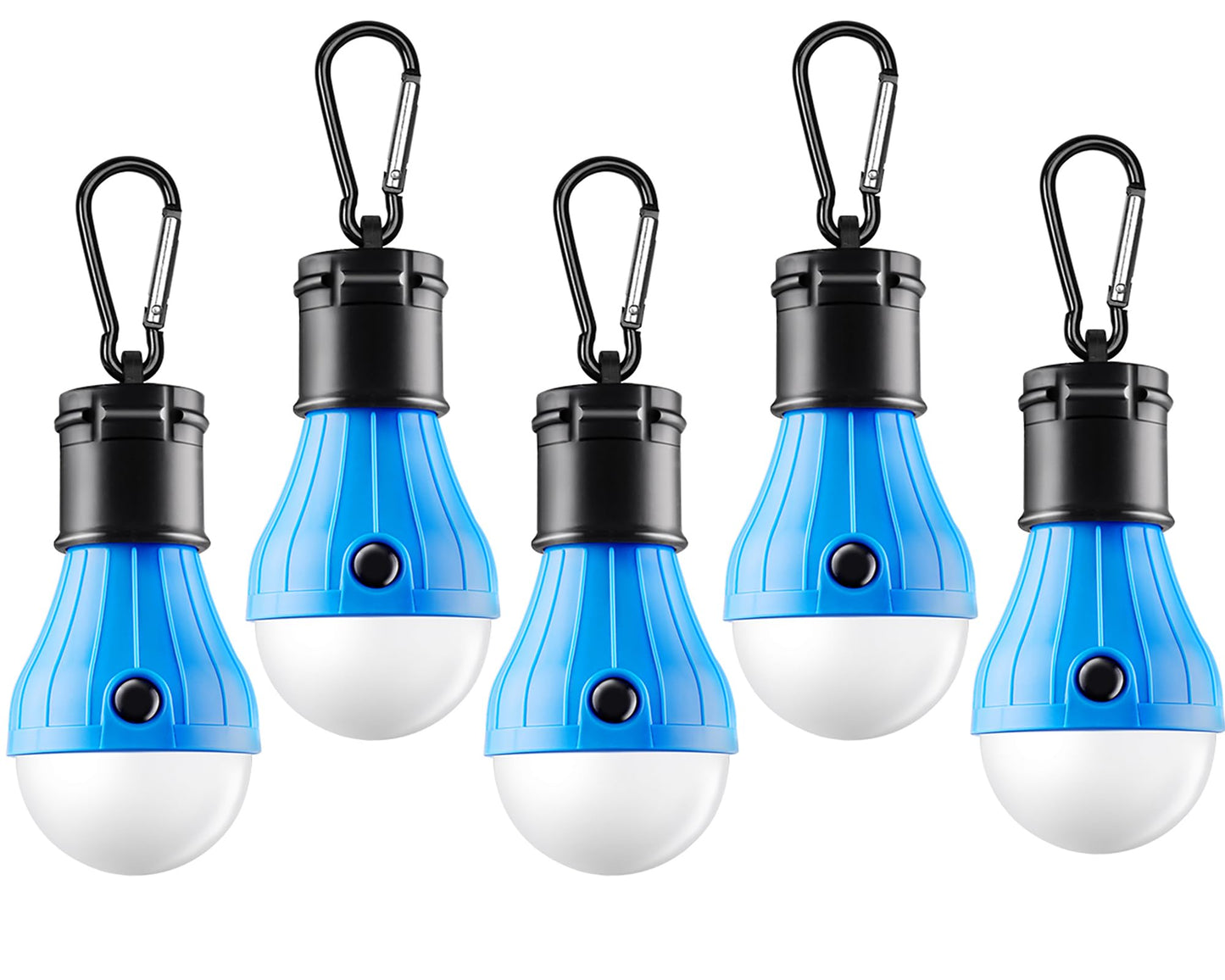Tent Lamp 4 Packs Portable LED Tent Lights Clip Hook Hurricane Emergency Lights LED Camping Lights Bulb Camping Lanterns Camping Equipment for Camping Hiking Backpacking Outage