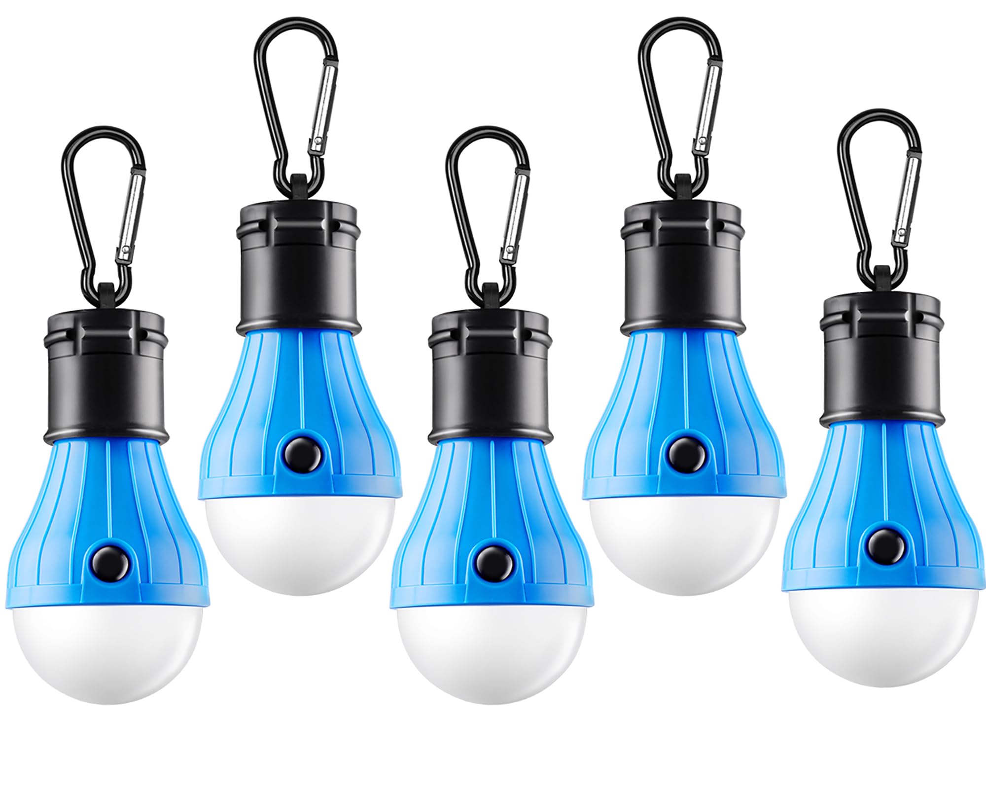 Tent Lamp 4 Packs Portable LED Tent Lights Clip Hook Hurricane Emergency Lights LED Camping Lights Bulb Camping Lanterns Camping Equipment for Camping Hiking Backpacking Outage