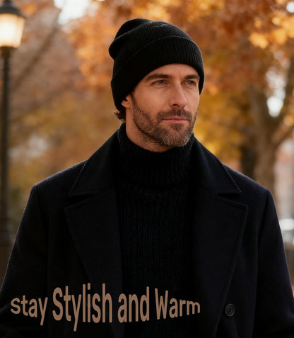 Home Prefer Mens Beanies Cuffed Knitted Winter Hat Watch Skull Cap Warm Beanie Hat for Men Women Unisex Gifts