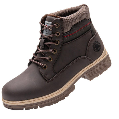 ANJOUFEMME Work Hiking Boots for Women Waterproof - Womens Outdoor Ankle Boots Lightweight Snow Winter Boots for Trekking Walking