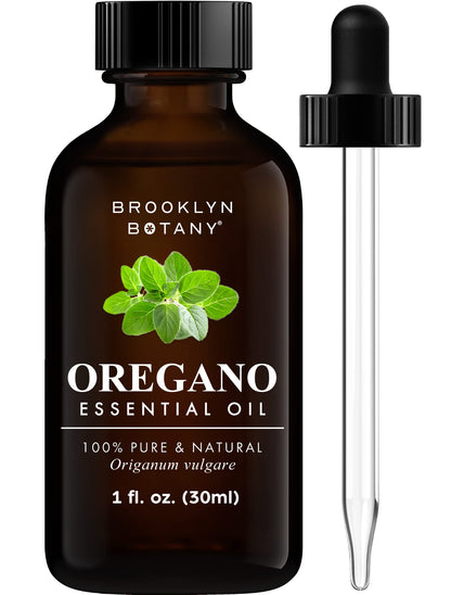 Brooklyn Botany Peppermint Essential Oil - Huge 4 Fl Oz - 100% Pure and Natural - Premium Grade with Dropper - for Aromatherapy and Diffuser