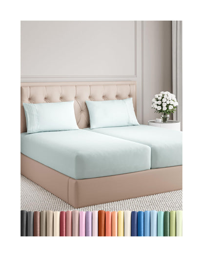 Queen Size 4 Piece Sheet Set - Comfy Breathable & Cooling Bed Sheets Set - Hotel Luxury Bedding for Women, Men, Kids, Teens, Boys & Girls - Deep Pockets, Ultra-Soft, Wrinkle Free - Oeko-Tex - Black