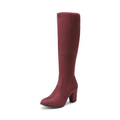 DREAM PAIRS Women's Chunky Heel Knee High Boots