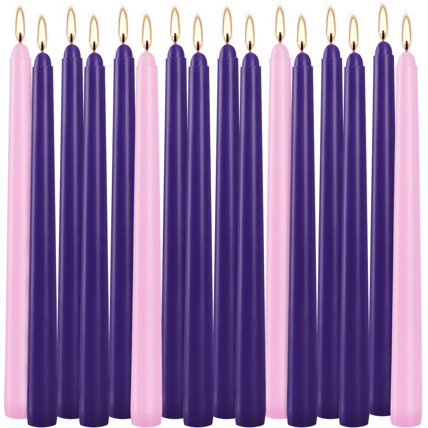 12PCS 10-Inch Black Bleeding Taper Candles,Vampire Tears Taper Candles- Unscented Ideal for Halloween, Christmas, Rituals, and Themed Party Decor