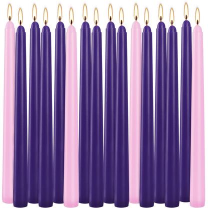 12PCS 10-Inch Black Bleeding Taper Candles,Vampire Tears Taper Candles- Unscented Ideal for Halloween, Christmas, Rituals, and Themed Party Decor