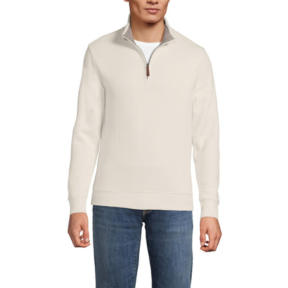 Lands' End Bedford Rib Quarter Zip Sweater