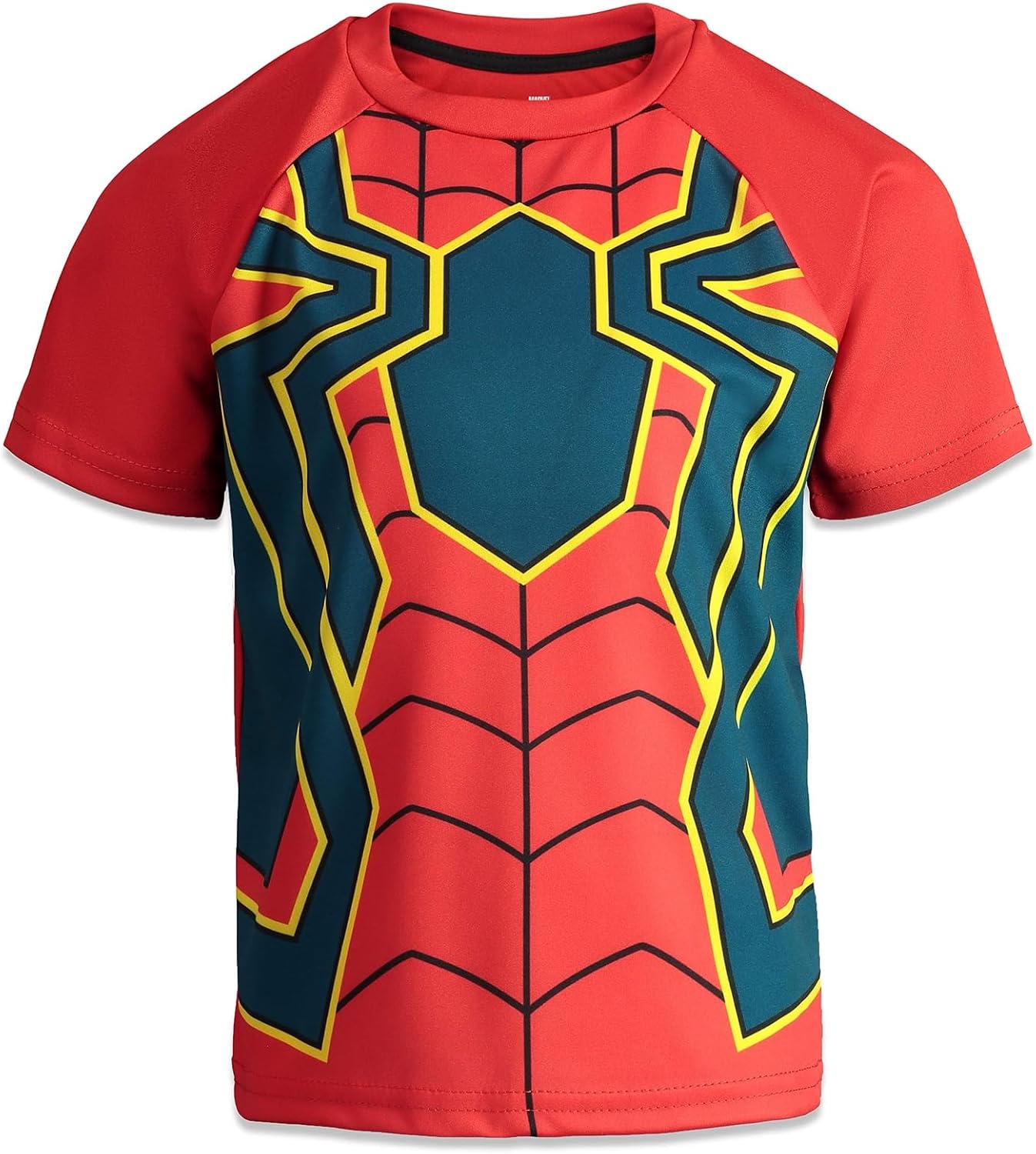 Marvel Avengers Spider-Man Mech Strike 4 Pack Cosplay Athletic T-Shirts Toddler to Big Kid Sizes (2T - 18-20)