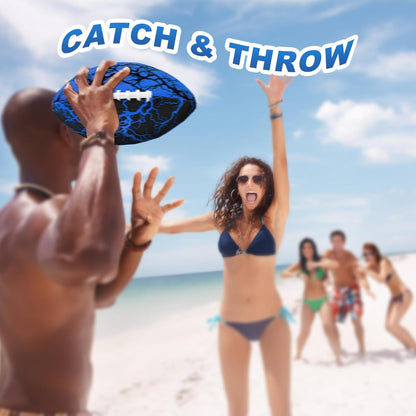 Jasonwell Pool Beach Water Football - 2 Pack Waterproof Football Strong Grip Fun Pool Toys Games for Swimming Pools Beach Lake Park Backyard Outdoor Play for Kids Children Teens Adults Family