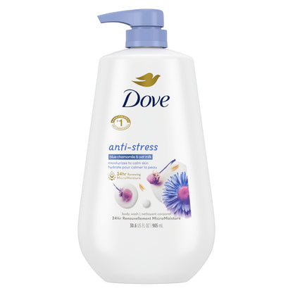 Dove Body Wash Deep Moisture for 24hr Lotion-Soft Skin Moisture Moisturizing Skin Cleanser with No Sulfates No Parabens 30.6 oz