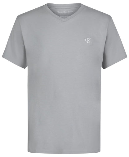 Calvin Klein Boys' Short Sleeve Solid V-Neck T-Shirt, Soft, Comfortable, Relaxed Fit