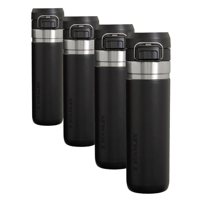 Stanley Quick Flip GO Water Bottle 24 oz | Push Button Lid | Leakproof and Packable for Travel and Sports | Insulated Stainless Steel | BPA-Free | Azure