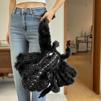 Halloween Spider Plush - 34.6 Inch Large Black Soft Spider Pillow Stuffed Animal for Halloween Decor, Party Scary Props, Prank Birthday Gifts for Kids and Adults