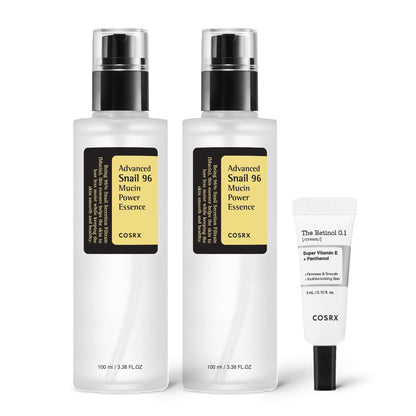 COSRX Snail Mucin 96% Power Repairing Essence 3.38 fl.oz 100ml, Hydrating Serum for Face with Snail Secretion Filtrate for Dull Skin & Fine Lines, Korean Skin Care