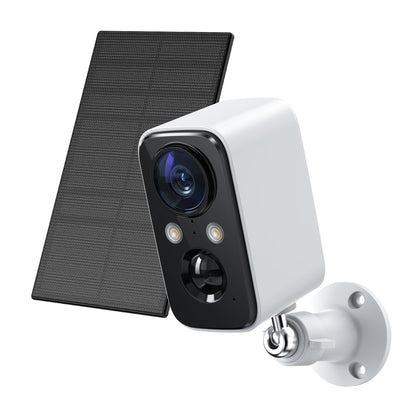 Security Cameras Wireless Outdoor: Cameras for Home Security WiFi Camera with Solar Panel Battery Powered Surveillance System Kit Motion Sensor Alarm Floodlight Night Vision IP66 Waterproof
