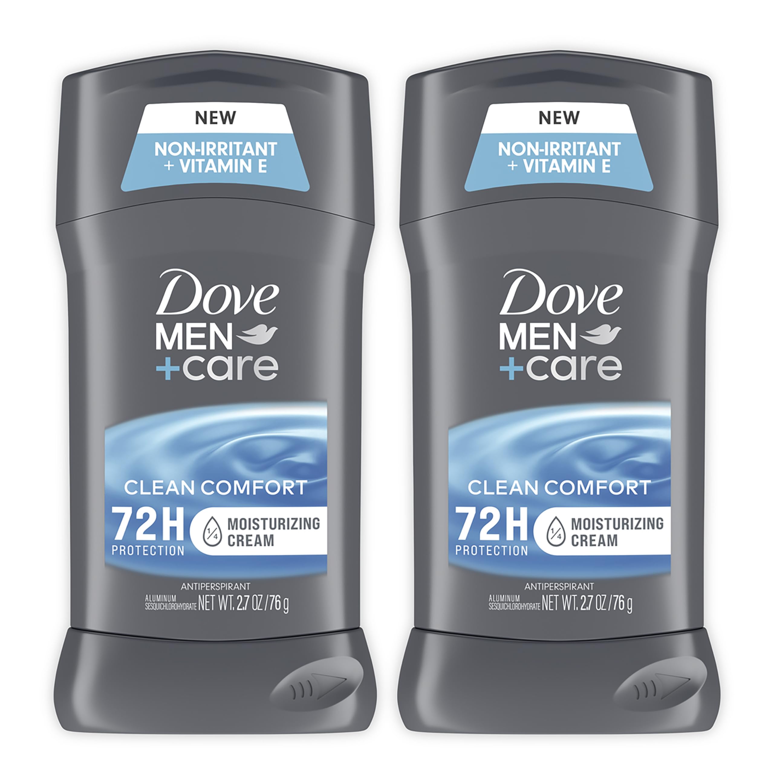 Dove Men + Care Antiperspirant Deodorant, 72hr Sweat & Odor Protection, Vitamin E, Triple Moisturizer, 4 Pack