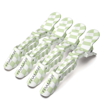 FRAMAR Neutral Alligator Clips For Hair Styling 10 Pack – Professional Alligator Hair Clips For Women, Alligator Clips For Hair, Hair Clip For Women, Cute Hair Clips For Styling, Salon Hair Clips