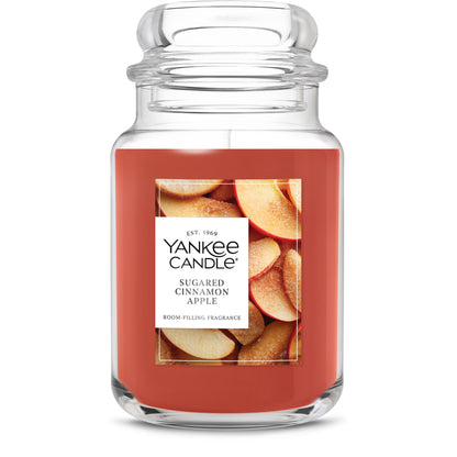 Yankee Candle Autumn Wreath, Fall Scented Candle, 22oz Large Jar with up to 150 Hour Burn Time