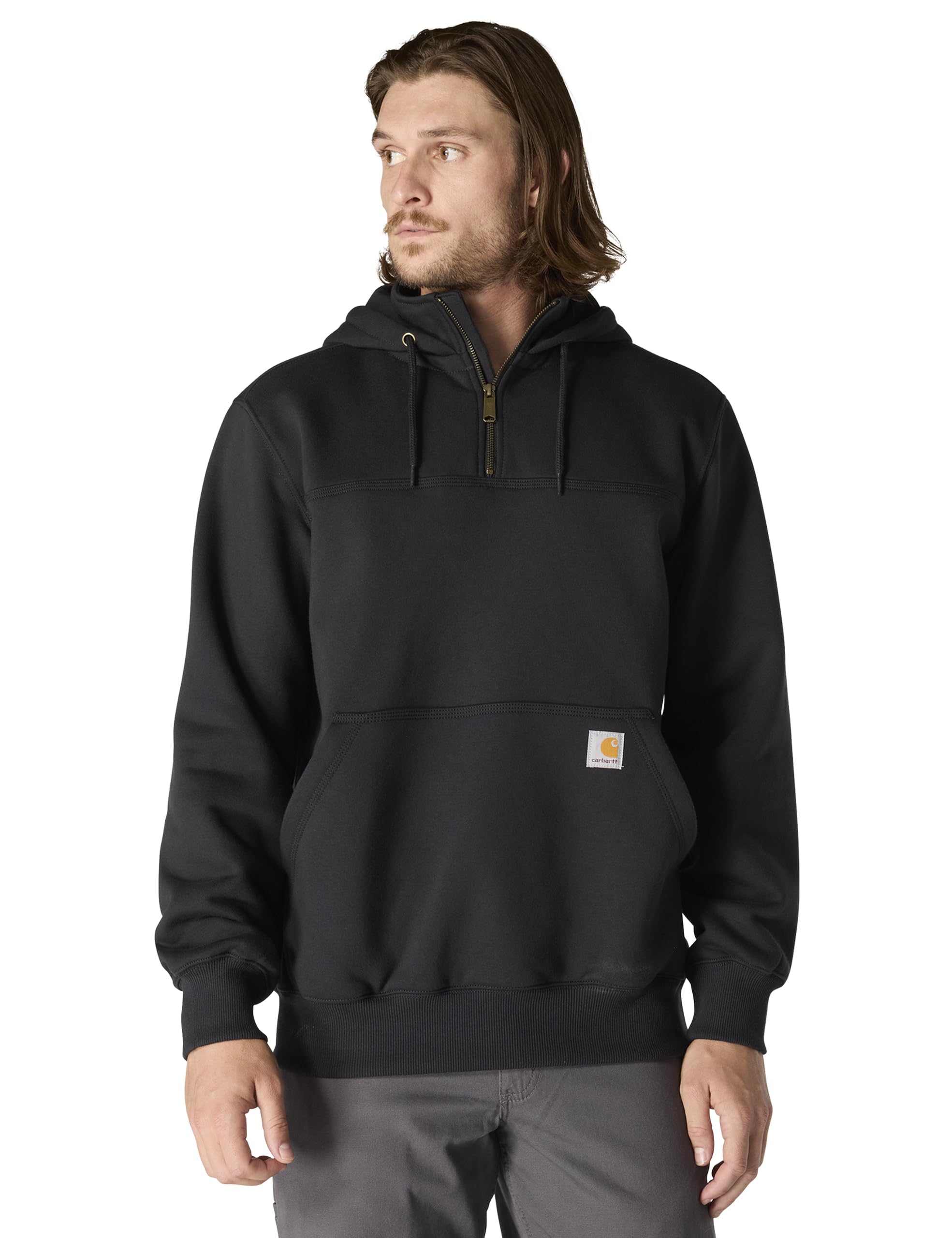 Carhartt mens Rain Defender Loose Fit Heavyweight Quarter-zip Sweatshirt