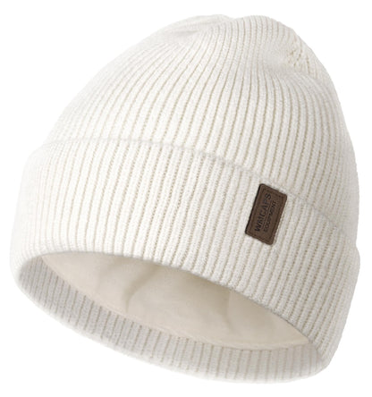Wmcaps Winter Beanie for Men Women, Fleece Lined Beanie Soft Warm Knit Hat Ski Stocking Cuffed Cap
