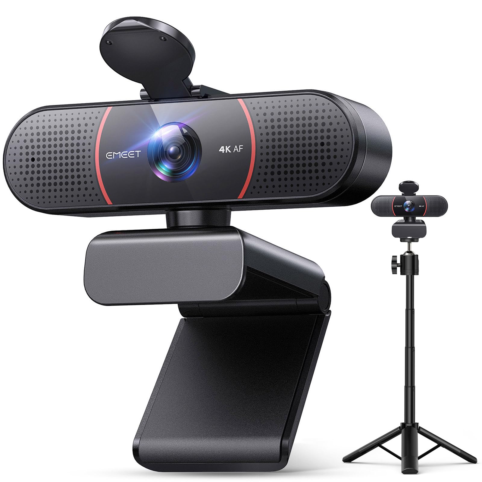 EMEET 1080P Webcam with Microphone, C960 Web Cam, 2 Mics, 90° FOV, USB Type-A & A-to-C Adapter, Plug&Play Computer Camera for Online Calling, Zoom/Teams/Facetime, Switch 2 Camera Support, 2025 Version