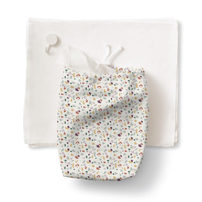 Esembly Paperless Towel Roll - Reusable Kitchen Towels 12-Pack Washable Cotton with Laundry Bag & Hook - Zero-Waste, Absorbent, Washable - Botany