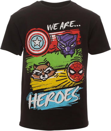 Marvel Avengers Spider-Man Iron Man Thor 3 Pack T-Shirts Toddler to Big Kid