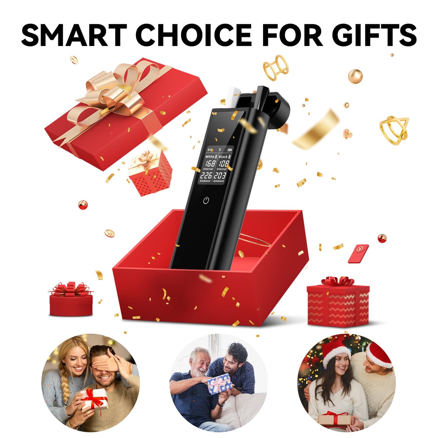 Smart Wireless Meat Thermometer Digital, 2 Probes, Advanced Bluetooth Food Thermometer for Cooking, IP67, Real-Time Monitoring & Smart Alerts for BBQ, Grill, Oven, Smoker, Kitchen Gifts for Christmas