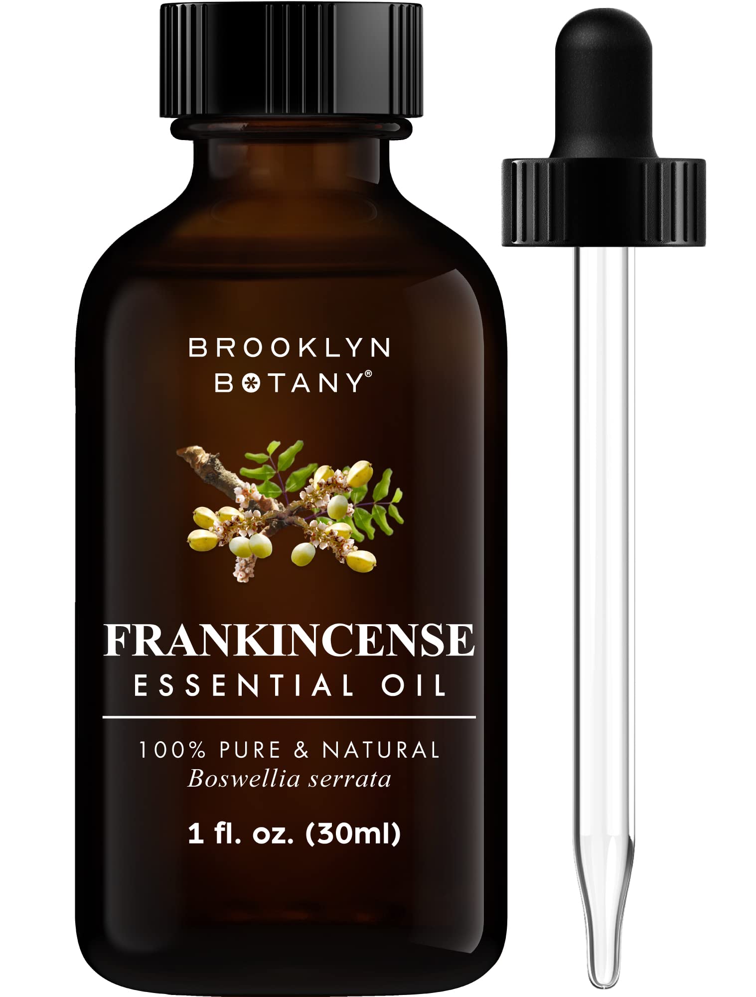 Brooklyn Botany Peppermint Essential Oil - Huge 4 Fl Oz - 100% Pure and Natural - Premium Grade with Dropper - for Aromatherapy and Diffuser