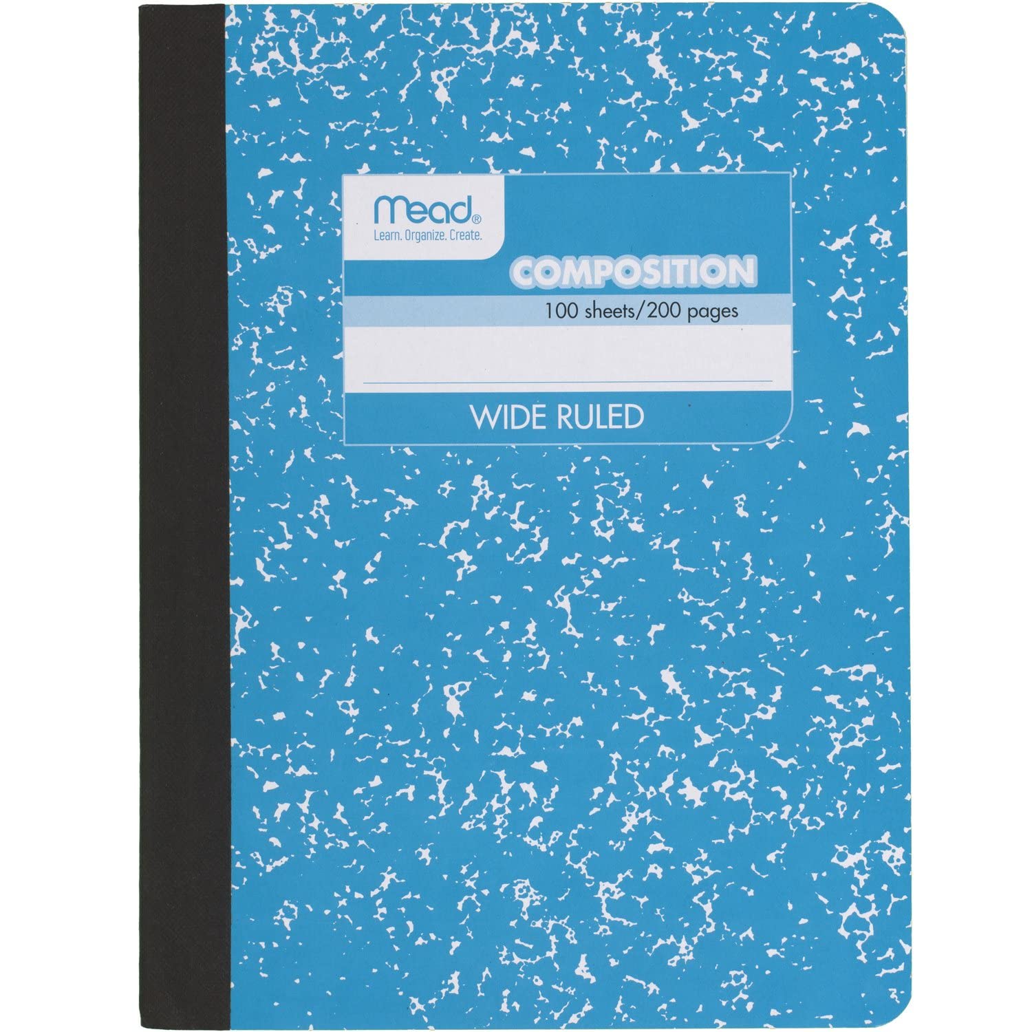 Mead Composition Notebook, Wide Ruled Paper, 7-1/2" x 9-3/4", 100 Sheets, Assorted Colors, 12 Pack (73389)