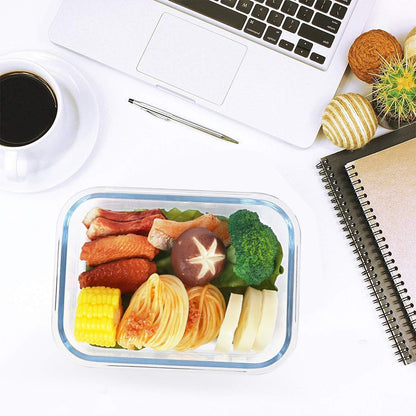 [8-Pack,30 oz]Glass Meal Prep Containers,Glass Food Storage Containers,Airtight lunch Containers with Lids, Microwave, Oven, Freezer and Dishwasher