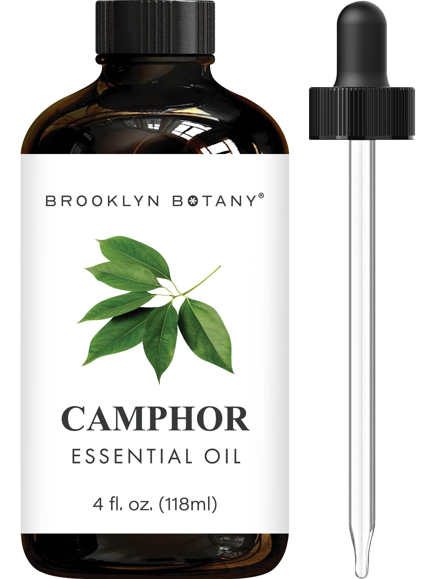 Brooklyn Botany Peppermint Essential Oil - Huge 4 Fl Oz - 100% Pure and Natural - Premium Grade with Dropper - for Aromatherapy and Diffuser