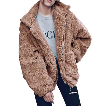 PRETTYGARDEN Women's Fashion Winter Coats Sherpa Fleece Faux Fur Shearling Oversized Trendy Jackets Warm Outerwear Clothing