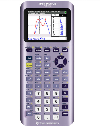 TI-84 Plus CE Graphing Calculator, Trinomial Teal