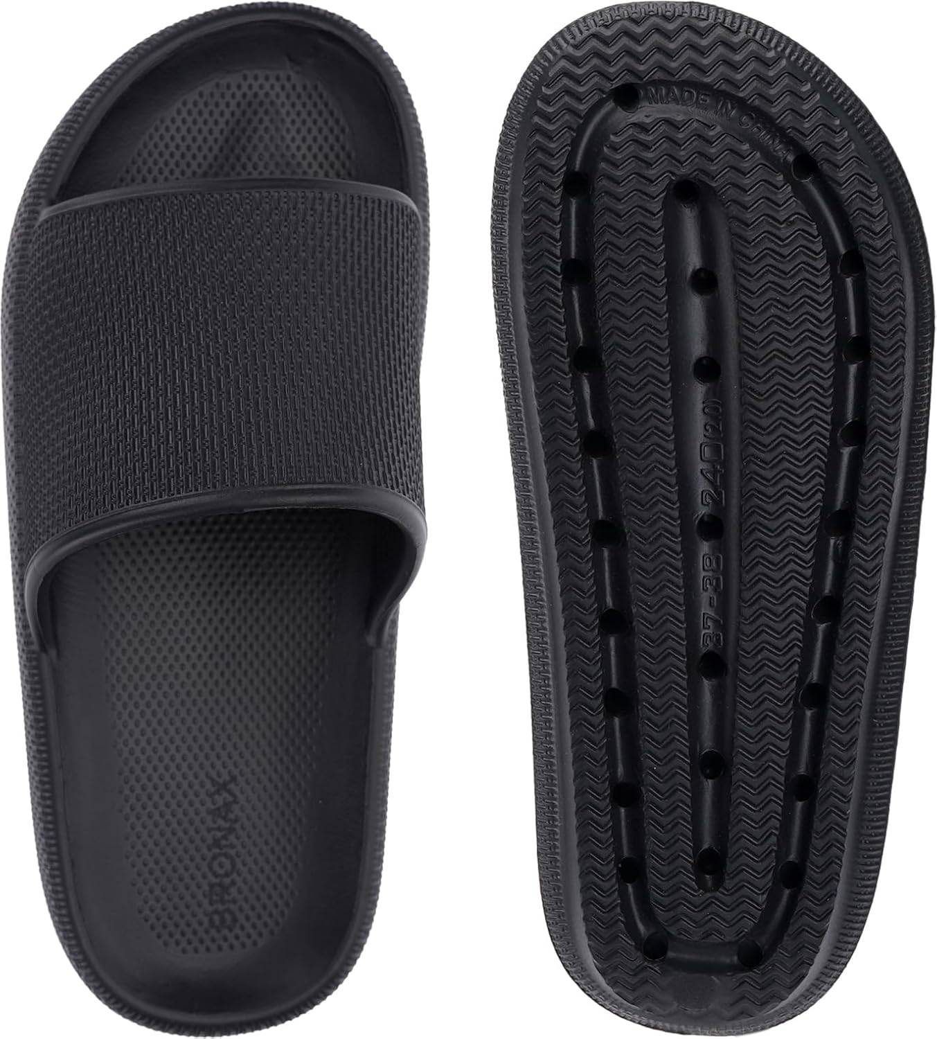 BRONAX Pillow Slippers for Women and Men | House Slides Shower Sandals | Cushioned Thick Sole