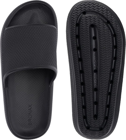 BRONAX Pillow Slippers for Women and Men | House Slides Shower Sandals | Cushioned Thick Sole