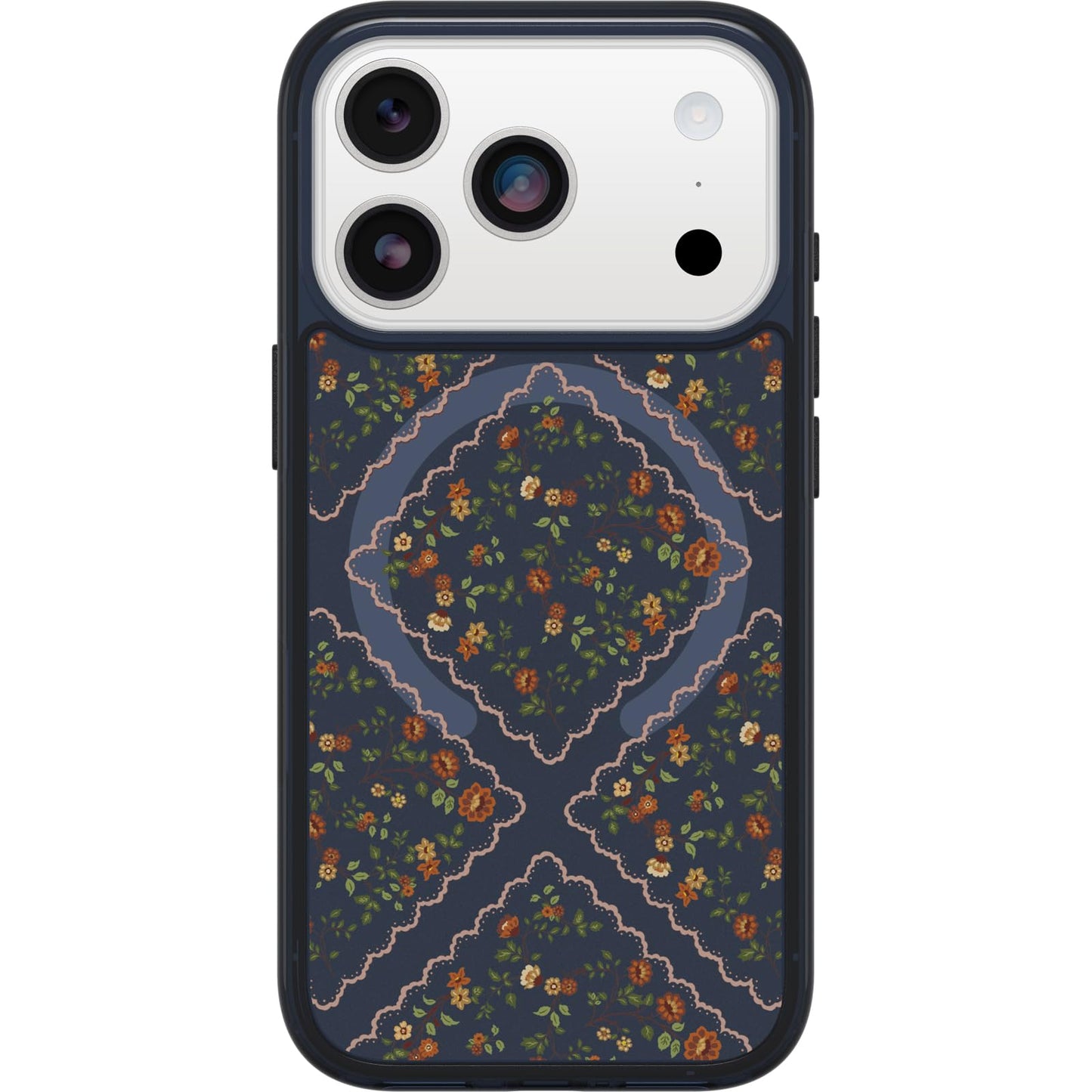 OtterBox iPhone 17 Symmetry Series Clear Case - Golden Bloom - Green