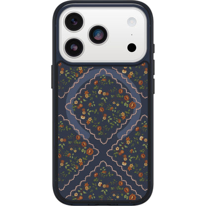 OtterBox iPhone 17 Symmetry Series Clear Case - Golden Bloom - Green