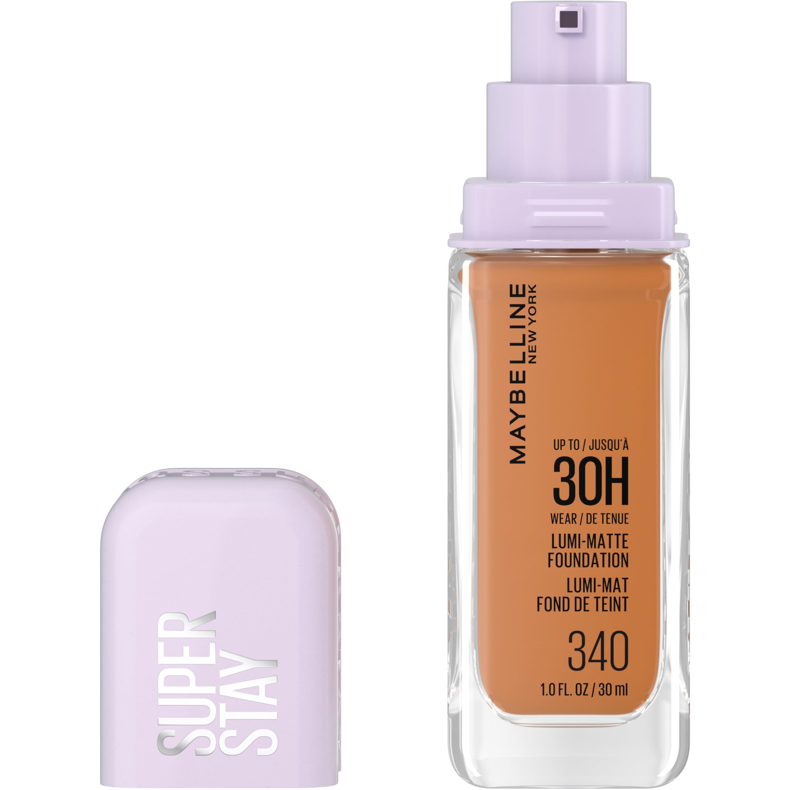 Maybelline Super Stay Lumi-Matte Foundation, Lightweight and Buildable Full Coverage Foundation Makeup For Up To 30HR Wear, 120, 1 Count