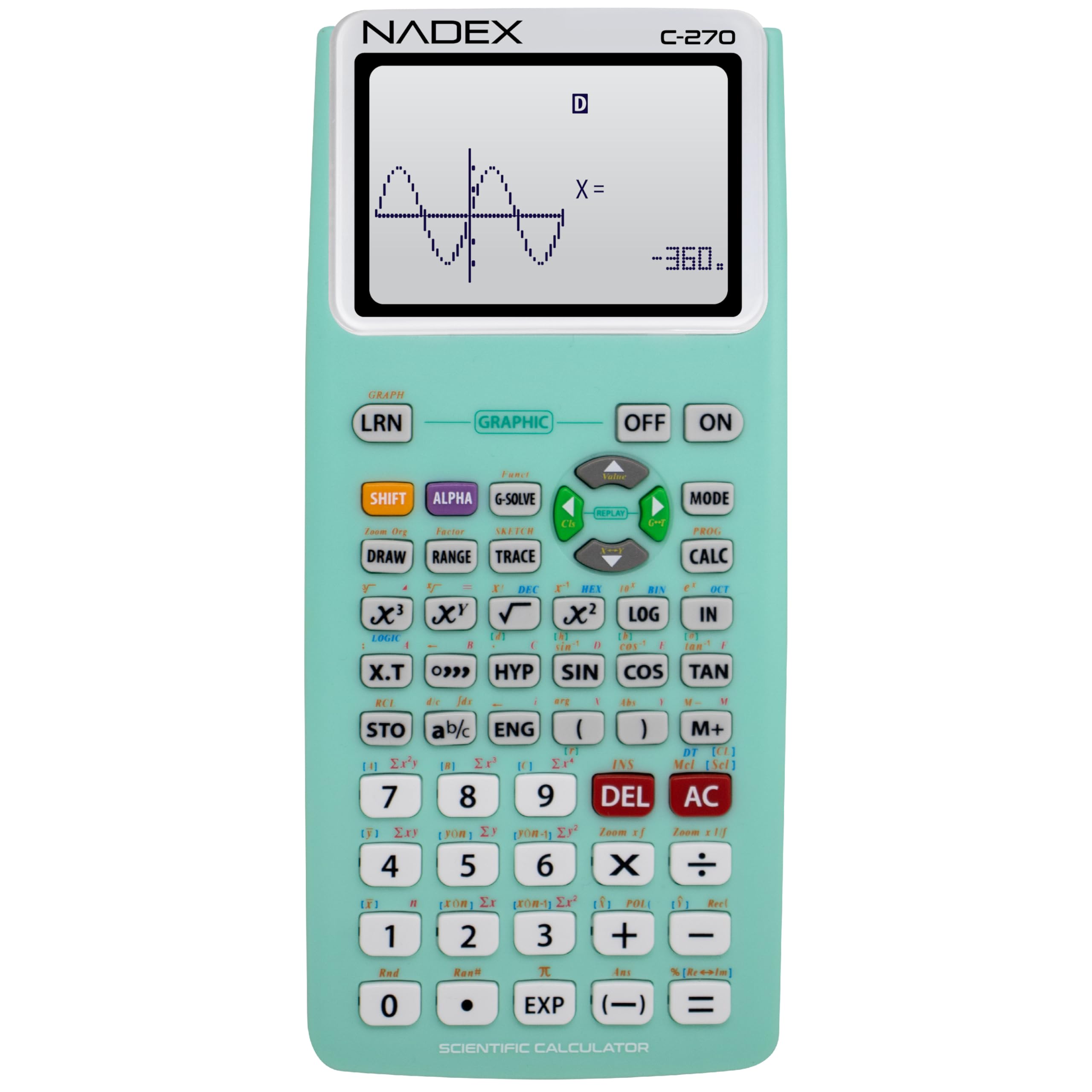 Scientific Calculator with Graph Functions for College and High School Students, Engineering, Advanced Mathematics, Calculus, Algebra, Geometery, Trigonometry, Statistics, Physics, Chemistry - Pink