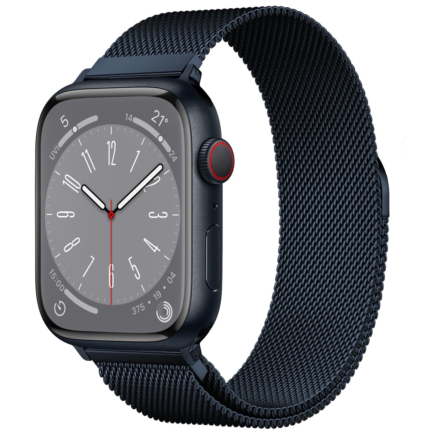 Original Milanese Loop Band Compatible with Apple Watch 38mm 40mm 41mm 42mm 44mm 45mm 46mm 49mm - Women & Men Magnetic Closure Adjustable Metal Strap for iWatch Series 11 10 9 8 7 6 5 4 SE2 3 Ultra2 3