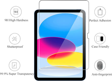 Ailun Screen Protector for iPad 11th A16 2025 [11 Inch] / 10th Generation 2022 [10.9 Inch], Tempered Glass [Face ID & Apple Pencil Compatible] Ultra Sensitive Case Friendly [2 Pack]