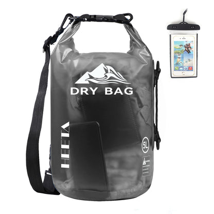HEETA Dry Bag Waterproof for Women Men, 5L/10L/20L/30L/40L Roll Top Lightweight Dry Storage Bag Backpack with Phone Case for Travel Swimming Boating Kayaking Paddle Board Camping Beach Accessories
